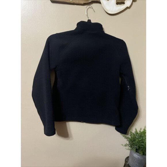 MARMOT windstopper jacket women's size medium black fleece full zip pockets A35 - Picture 3 of 8